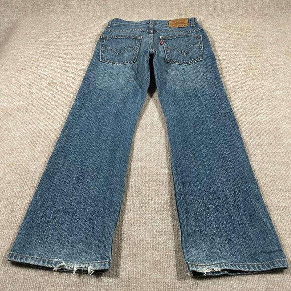 Levis 527 Boot Cut Denim Jeans Boys Size 12 Regular - Picture 8 of 16